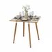 Merkloos Eettafel - 75x75x75 cm - Lichtbruin - MDF & Hout - Scandinavisch & Basic