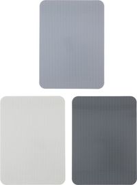 alpina Snijplankenset - 3 stuks - Antislip - Flexibel - Vaatwasserbestendig - 20x28cm - Grijs