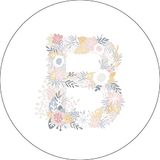 Bonateks Ronde digitaal bedrukte muismat, antislip onderkant, voor kantoor en thuis, diameter: 22 cm
