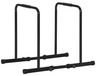 Station de dips - Barres de traction pour l'entraînement de force - Cadre en acier - Hauteur et distance réglables - Convient pour l'entraînement des bras - 90–102 x 65 x 80–90 cm - Noir
