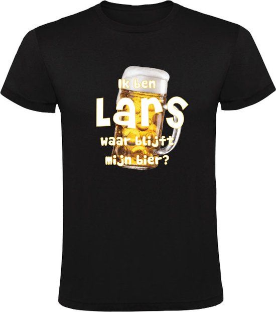 Ik ben Lars, waar blijft mijn bier Heren T-shirt - Zwart - 4XL