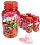 Smint Sour Strawberry - Frismakers - Aardbei - Vitamine C - Suikervrij - 6 stuks