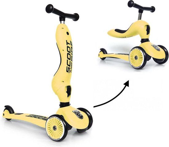 Scoot and Ride Highwaykick 1 Step - Loopfiets Lemon - 12-84 maanden - 50 kg