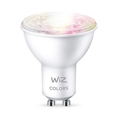 WiZ GU10 Wi-Fi + Bluetooth Smart LED Bulb, Multicolor