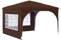 vidaXL Pop-up Feesttent 290 x 290 x 245 cm Bruin