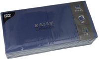 Papstar 150 Servetten DAILY Collection 1/4 vouw 32 cm x 32 cm donkerblauw