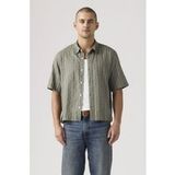 Levi's Short Sleeve Lama Boxy Shirt Maat: L | Casual Overhemden Outlet | Heren | Bruin