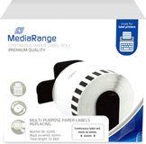 MediaRange MRBDK22205 printeretiket Wit Niet-klevend printerlabel