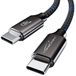 KabelDirekt – 4K USB C-kabel – 1m, 20Gbit/s, 240W, metaal