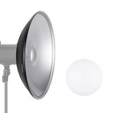 Neewer 16 inch/41 centimeter Aluminium Standaard Reflector Schoonheidsschotel met Witte Diffuser Sok voor Bowens Mount Studio Strobe Flash Light