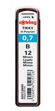 rOtring Lead navullingen Hi-Polymeer voor fijne mechanische potloden 0.70mm B (12 leads)