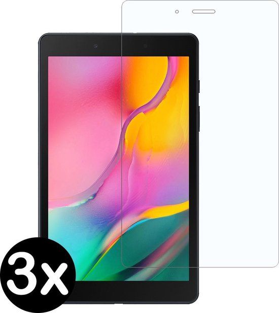Screenprotector Geschikt voor Samsung Galaxy Tab A 8.0 (2019) Screenprotector Tempered Glass Screen Protector Gehard Glas - Screenprotector Geschikt voor Samsung Tab A 8.0 (2019) Screenprotector Glas - 3 PACK