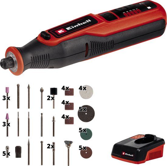 Einhell TE-MT 7,2 Li Accu Roterende Multitool - Incl. 57-delige accessoireset
