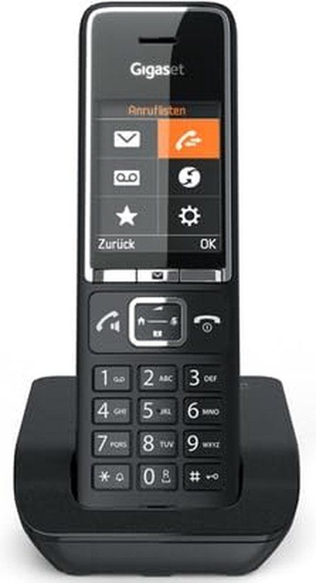 Gigaset COMFORT 550 telefoon Analoge-/DECT-telefoon Nummerherkenning Zwart