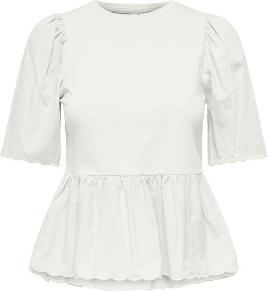 Only Veronika Life SS Mix Peplum Shirt Dames - Maat L