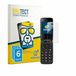 BROTECT Screenprotector 6 Stuks voor Panasonic KX-TU410 Beschermglas transparant