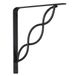 John Sterling RP-0091-8BK Scroll plankbeugel, 8-inch, zwart