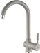 Laveo robinet de cuisine avec bec en U, granit gris