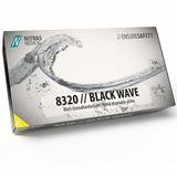 Nitras 8320 BLACK WAVE nitril wegwerphandschoenen, zwart, maat XL, 100 stuks
