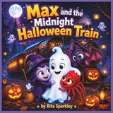 Max et le train de minuit d'Halloween : une aventure magique d'Halloween sur le courage et l'amitié