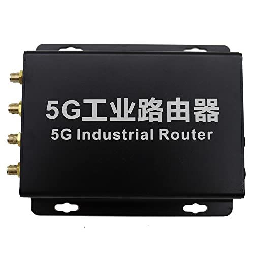 EXVIST 5G LTE Modem met SIM-kaartsleuf, 5G DTU met RS232 RS485, 2x Gigabit RJ45, Dual Mode NSA+SA, APN/VPN, Geschikt voor elektriciteit, videobewaking, industriële besturing etc (RM502Q-GL)