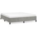vidaXL Bedframe lichtgrijs 180x200 cm fluweel