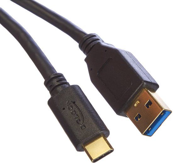 Delock USB-A naar USB-C Kabel - USB 3.1 Gen 2 - 1m - Zwart