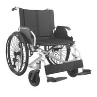 Mobiclinic® Bariatrische Rolstoel - Speciale breedte 60 cm - Stevig - Afneembare wielen met één knop - Antikiepsysteem - Dubbel kruisframe - Afneembare arm- en voetsteunen