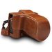 MegaGear MG1551 Ever Ready Leren Camera Case voor Fujifilm X-T3 (Xf23mm, Xf56mm & 18-55mm Lens), Bruin