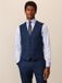 Next - Herenvest met textuur - Blauw