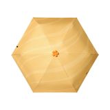 Beneunder BM528 parapluie anti-UV à cinq plis avec revêtement noir, jaune