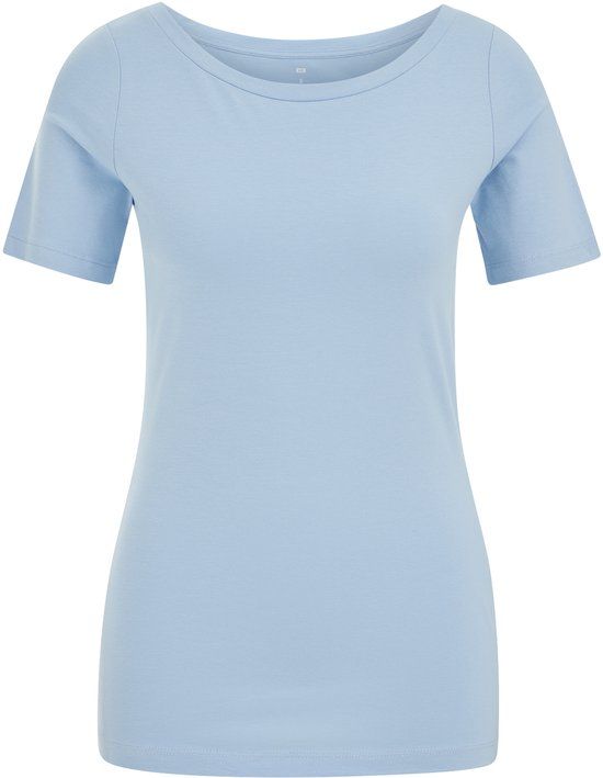 WE Fashion Dames T-shirt met boothals