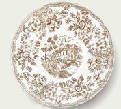 L.DEC.INGLESE Taupe bord 33 cm