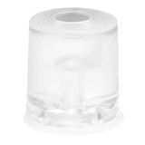 WAGNER Vloer- en wanddeurstopper VULKANO MEDIUM - Ø 35 x 35 mm, rubberen buffer, transparant, schroefbaar - Made in DE - 15524021
