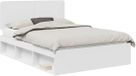 vidaXL Bedframe met hoofdeinde Wit 160 x 200 cm Massief grenenhout