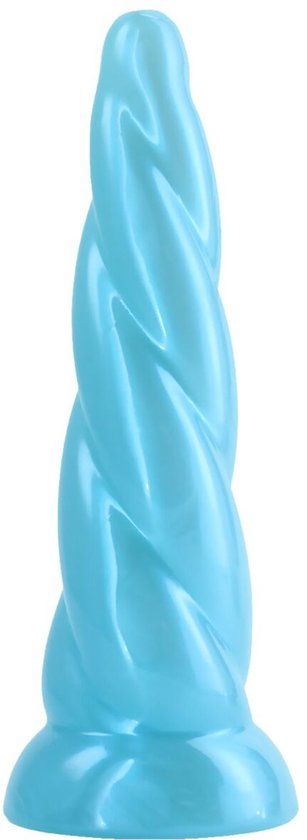 NS Novelties Fantasia Dildo Aqua Elastomeer Ribbels 17.5 cm
