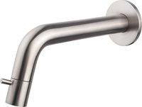 Wiesbaden Sophia Toiletkraan Muurbevestiging Inkortbaar 12.9-20.5cm Geborsteld Staal 22.3761