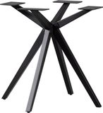 WOOOD holland kruispoot - metaal - zwart - 72x80x80