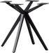 WOOOD holland kruispoot - metaal - zwart - 72x80x80