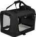OEM Kamyra® Draagtas Hond/Kat - Reistas met Hondenkussen - Zwart, 70x52x52cm