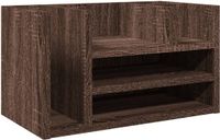 vidaXL Bureau organiser 44,5x24x25 cm bewerkt hout bruin eikenkleur