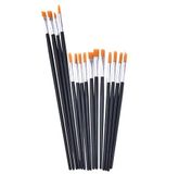 PARENCE. - Set met 15 knutselkwasten/houten kwasten/set met 15 verschillende penselen voor acrylverf, aquarel, oliën en gouaches