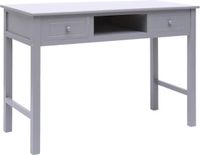 vidaXL Schrijftafel 110x45x76 cm Hout Grijs