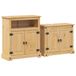 VidaXL Ensemble de meubles de salle de bain 2 pièces Corona Bois de pin massif