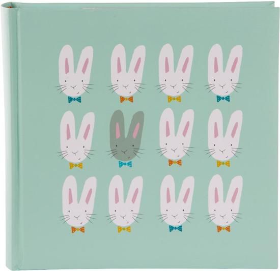 Goldbuch CUTE BUNNIES insteekalbum aquablauw voor 200 foto's