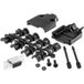 MH Connectors MHDTPPK9HD15FSK Kit embase SUB-D femelle 180 ° Nombre de pôles: 9 fût à souder 1 pc(s)
