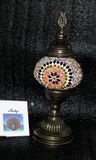 Halay Turkse sfeerlamp - handgemaakt met mozaïek en parels - E14 - kleurrijk en uniek ontwerp