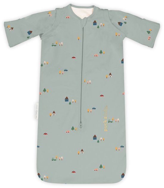 Puckababy Newborn slaapzak baby (0-6m) - Tiny Village - Katoen TOG 1.0