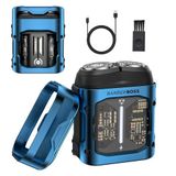 BarberBoss Zakformaat roterende scheerapparaat sche voor heren, compact elektrisch scheerapparaat, draagbaar mini-roterend elektrisch scheerapparaat voor heren, QR-2721