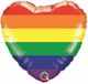 Folat Qualatex Folieballon Hart Pride Regenboog 46 cm